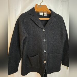 Kathie Lee Collection Black Wool Jacket